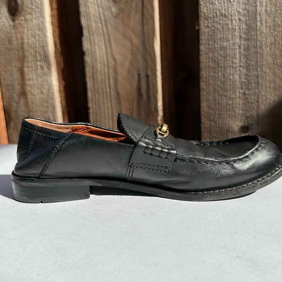 Coach black leather loafers in size 7 - Picture 4 of 7